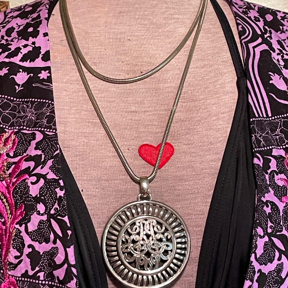 Vintage Silver Pendant Necklace